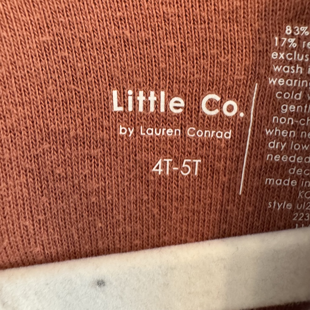 Little Co. by Lauren Conrad Kids Rust Hooded Towel Cover-Up 4T-5T - Picture 4 of 4